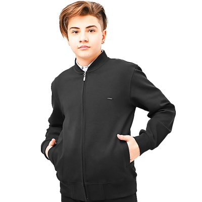 Жакет бомбер школьный для мальчика Cegisa 5025 черный 1 Жакет бомбер школьный для мальчика Cegisa 5025 черный 1